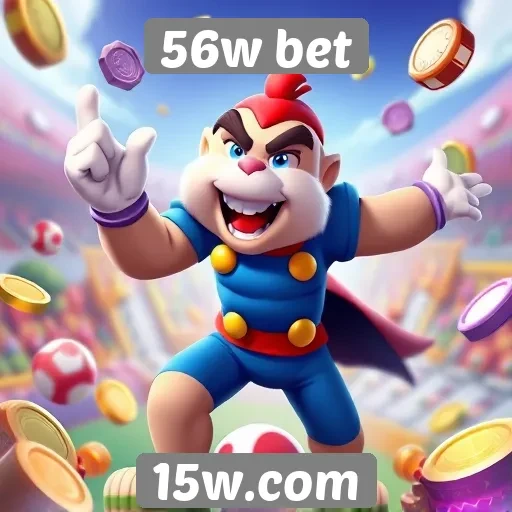 Variedade de jogos disponíveis na 56w bet